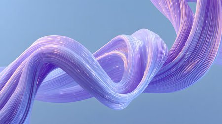 3D abstract wave texture with smooth flowing lines and soft lighting. Modern minimal background...