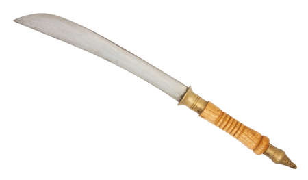 Small Thai Machete isolated on a white backgroundの写真素材