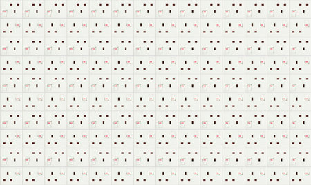 140 socket giant plugboard in a 14 x 10 grid.