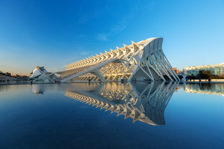 VALENCIA, SPAIN - JAN 20: Futuristic landmark architectural of the PrÃ­ncipe Felipe Science Museum...