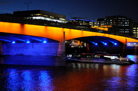 London Bridge by Nightの写真素材