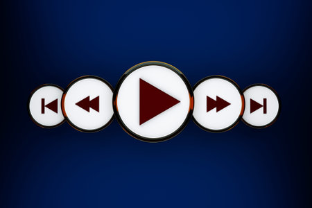 a media player control panel 