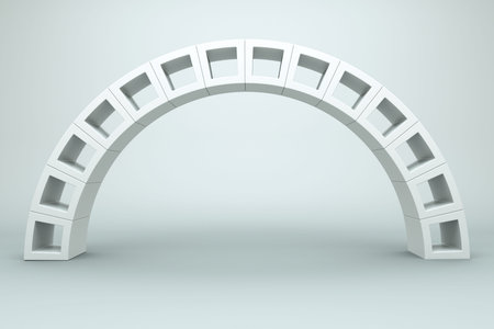 a black and white cubes abstract backgroundの写真素材