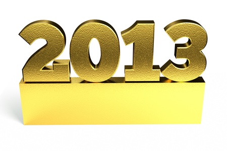 a 3d render of 2013 symbolの写真素材