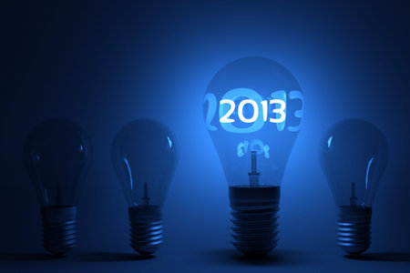 a creative 2013 concept with lightbulbs