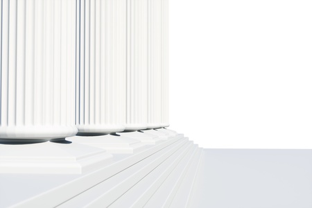 a clay render of columns bacgroundの写真素材