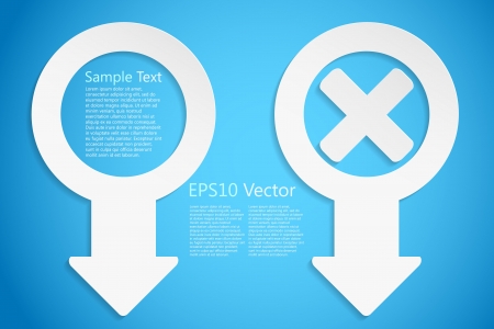 creative icons on blue,  backgroundのイラスト素材