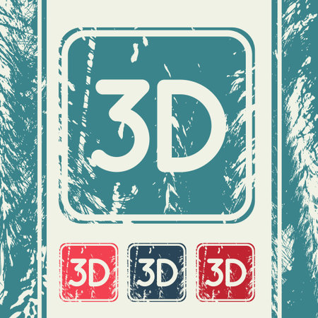 a creative icon in grunge styleのイラスト素材