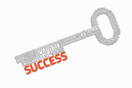 key success with business wordsのイラスト素材