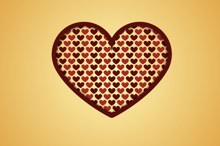 creative heart with hearts insideのイラスト素材