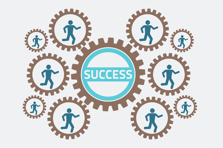 teamwork concept, eps10 vectorのイラスト素材