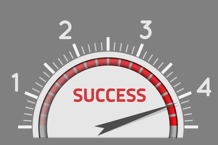 Success speedometer business conceptのイラスト素材