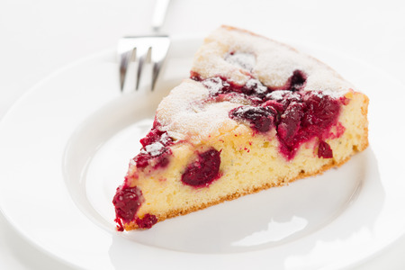 Homemade Organic Cherry Pieの写真素材