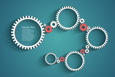 Gears vector background for your designのイラスト素材