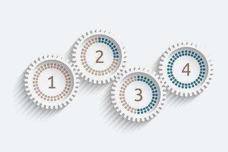 Gears vector background for your designのイラスト素材