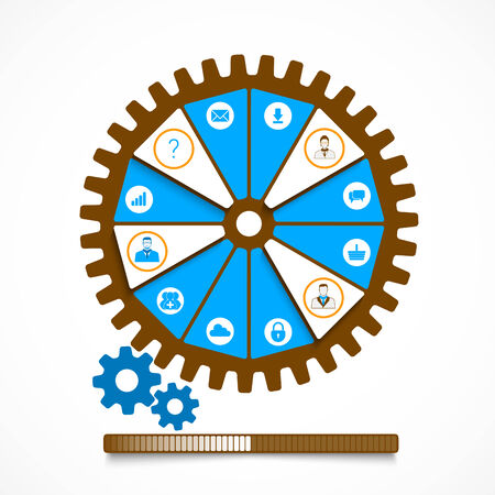 Infographic gear.のイラスト素材