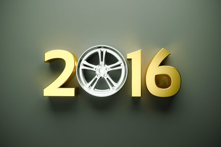 2016 concept with car wheel