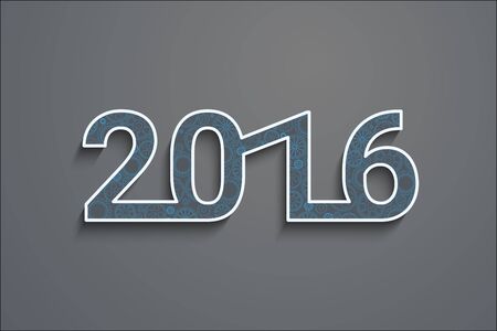 Happy new 2016 year. Colorful design with gears. Creative background for your designのイラスト素材