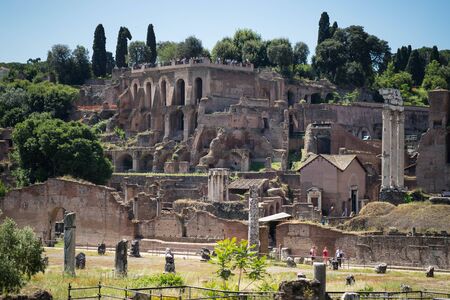 Roman ruins in Rome, Forumの写真素材