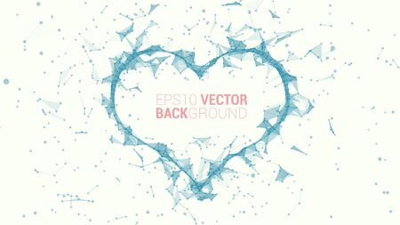 Vector  geometric vector heart shape for your designのイラスト素材