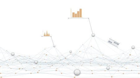 Wireframe polygonal landscapeの写真素材