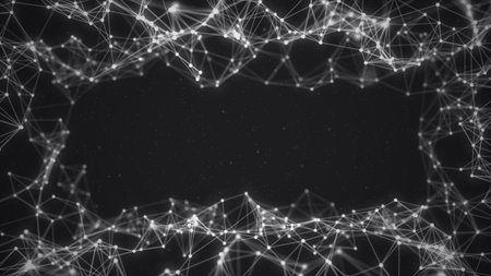 Futuristic network space background