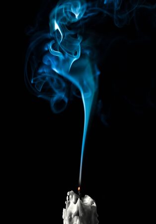 Extinguished candleの写真素材