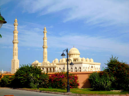 Beautiful Mosque in Egypt Hurghadaの写真素材