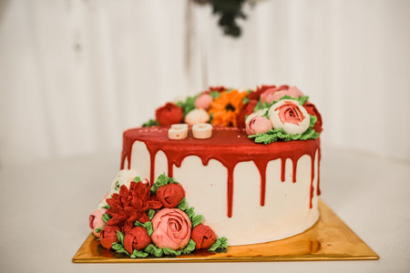 Table with food for the holiday. Cuisine. Culinary Buffet. Dinner Catering. Dining Food. Celebration...