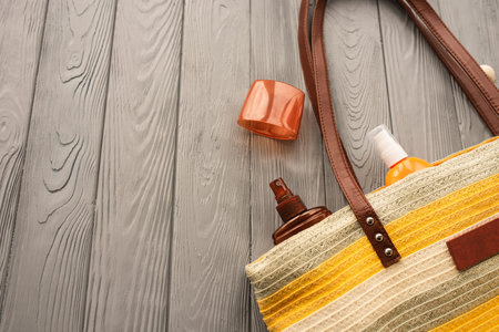beachwear bag sun protection sunglasses sunscreen spray lotion cream care tan ultra-violet rays....