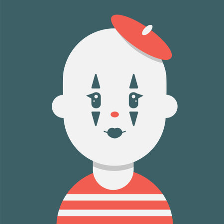 Vector illustration of a sad boy in a cap and striped shirt.のイラスト素材