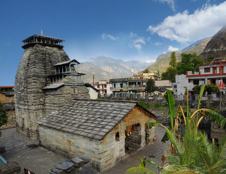Ancient temple of Lord Shiva in the Gopeshwar town in Himalaya
