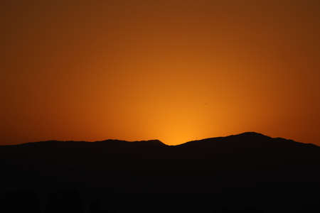 Sunset over Beijing Xishanの写真素材