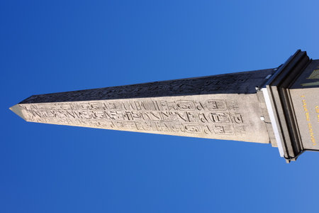 The Obelisk of Place de la Concorde in Paris, Franceのeditorial素材