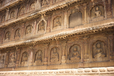 The King Kong Throne of Zhenjue Temple in Wuta Temple, Beijingのeditorial素材