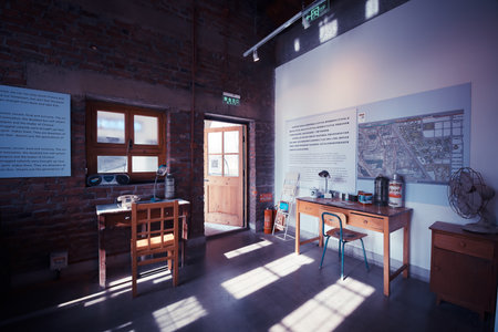 Xin'an City Memory Park, Shijingshan District, Beijingのeditorial素材