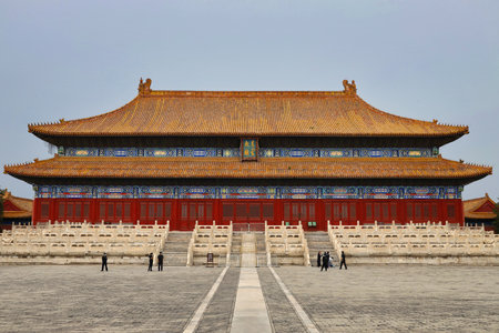 Beijing Taimiao Working People's Cultural Palaceのeditorial素材