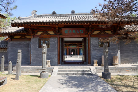 World Cultural Heritage Yungang Grottoes in Datong City, Shanxi Province, Chinaのeditorial素材