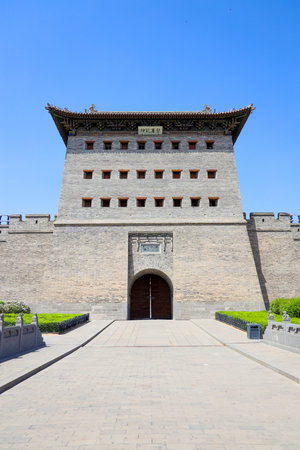 Datong Ancient City Wall, Datong City, Shanxi Province, Chinaのeditorial素材