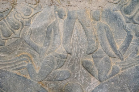 World Cultural Heritage Yungang Grottoes in Datong City, Shanxi Province, Chinaのeditorial素材