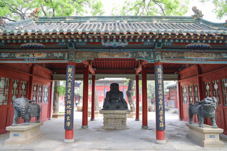National Cultural Heritage Chunyang Palace, Taiyuan City, Shanxi Province, Chinaのeditorial素材