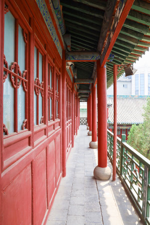 National Cultural Heritage Chunyang Palace, Taiyuan City, Shanxi Province, Chinaのeditorial素材