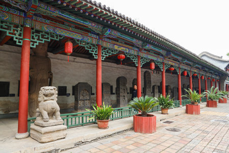 National Cultural Heritage Chunyang Palace, Taiyuan City, Shanxi Province, Chinaのeditorial素材