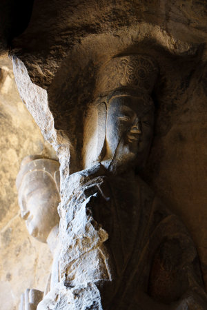 World Cultural Heritage Yungang Grottoes in Datong City, Shanxi Province, Chinaのeditorial素材