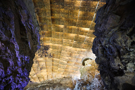Zhoukoudian National Archaeological Site Park, Fangshan District, Beijing, Chinaのeditorial素材