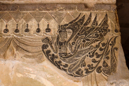 Gongxian Grottoes (Gongyi Grottoes Temple), Gongyi, Zhengzhou, Henan, Chinaの写真素材