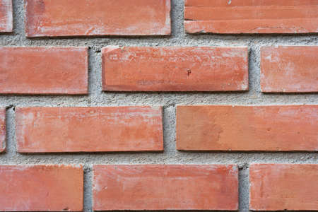 Red Wall Brick Colse upの写真素材