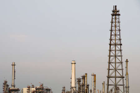 Oil and Gas pipe at industrialの写真素材
