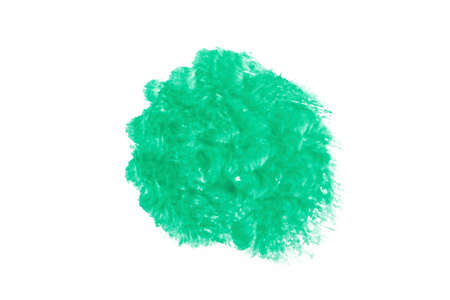 Green Water Color abstract splash isolate on white backgroundの写真素材