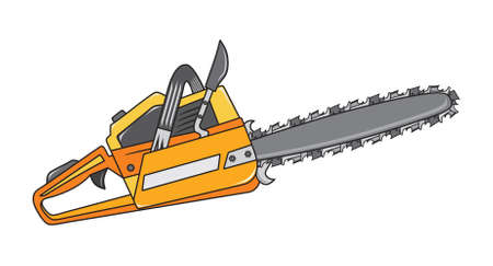 chainsaw vectorのイラスト素材